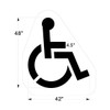 Small Handicap Parking Stencil | Part#: 10000571 | 26.5" W
