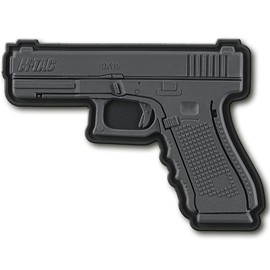 M-Tac Morale Patches 3D PVC – Pistola táctica gris sujetadores de gancho militar (gris)