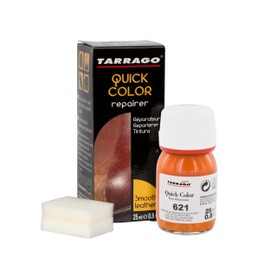 Tarrago Quick Color Dye Leather and Canvas Repair - 25 ml Leather Shoe Dye for Dyeing of Leather Footwear, Bags, Shoes, Jackets, Purses & More - Apricot #621