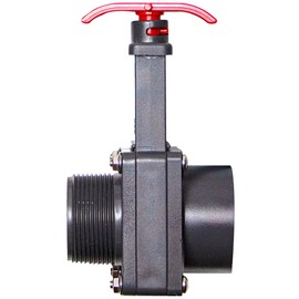 HYDROTOOLS by SWIMLIMNE 89660 Smart Shut Off Slice Valve Pro 2 Inch Diameter Male Female with Gate Keeper Dual Threaded Adapter for Pools Hot Tubs Plumbing Pump Skimmer