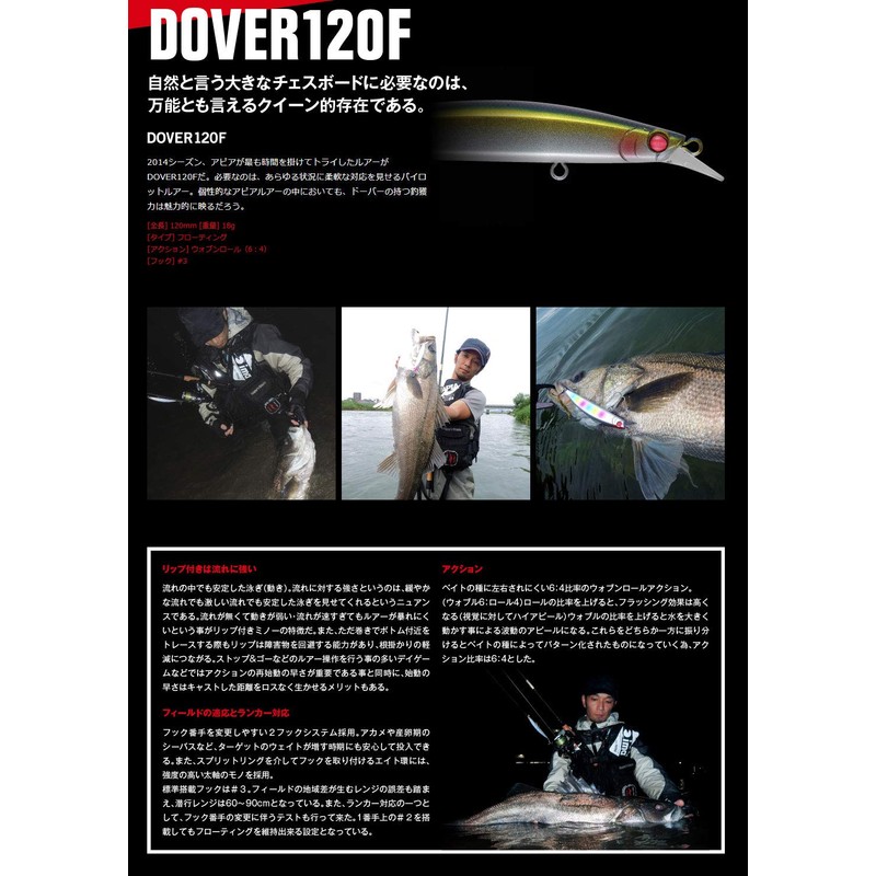 Apia Lure Dover 120mm F Leaver #01 Silver Scale Bait