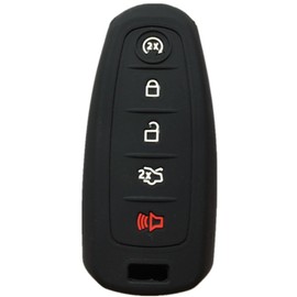 RPKEY Silicone Keyless Entry Remote Control Key Fob Cover Case Protector Replacement Fit for Ford C-Max Edge Escape Expedition Explorer Flex Focus Taurus Lincoln MKS MKT MKX M3N5WY8609 7812A-5WY8609