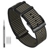 Ayadoo 22mm Nylon Watch Band Quick Release One-Piece，Soft Replacement Sport