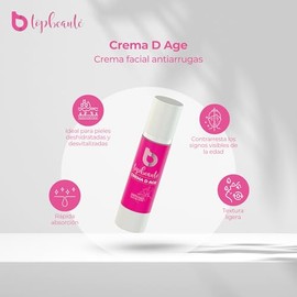 Crema Facial Antiarrugas Antiedad Mujer Premium Antiage - Regeneradora y Nutritiva - Colágeno y Ácido Hialurónico Crema D'Age 50ml regeneradores dérmicos, antioxidantes y vitaminas