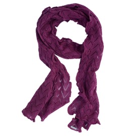 Invero, Merino Scarf Lilly 100% Wool, Cyklam