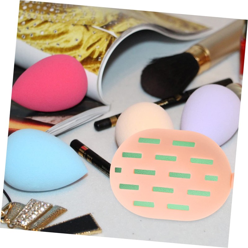 LALAFINA 4pcs Box Travel Makeup Sponge Storage Beauty Sponge Case