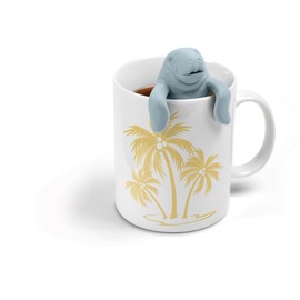 Genuine Fred, MANATEA, Manatee Reusable Silicone Tea Infuser, Blue, Fun Gift for Tea Lovers, Clever Kitchen Gadget