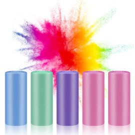 150 bolsas de basura pequeñas, bolsas de basura de 4 galones, revestimientos de basura de 5 litros, bolsas de basura de baño para baño, oficina en casa, grosor de 0.6 millas/capacidad de 4 galas/5 rollos, color