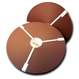 BioThane Beta Coated Webbing 1" BETA Standard Matte BIOTHANE - Leather Embossed | BIOTHANE USA (25 Feet, Brown 522)