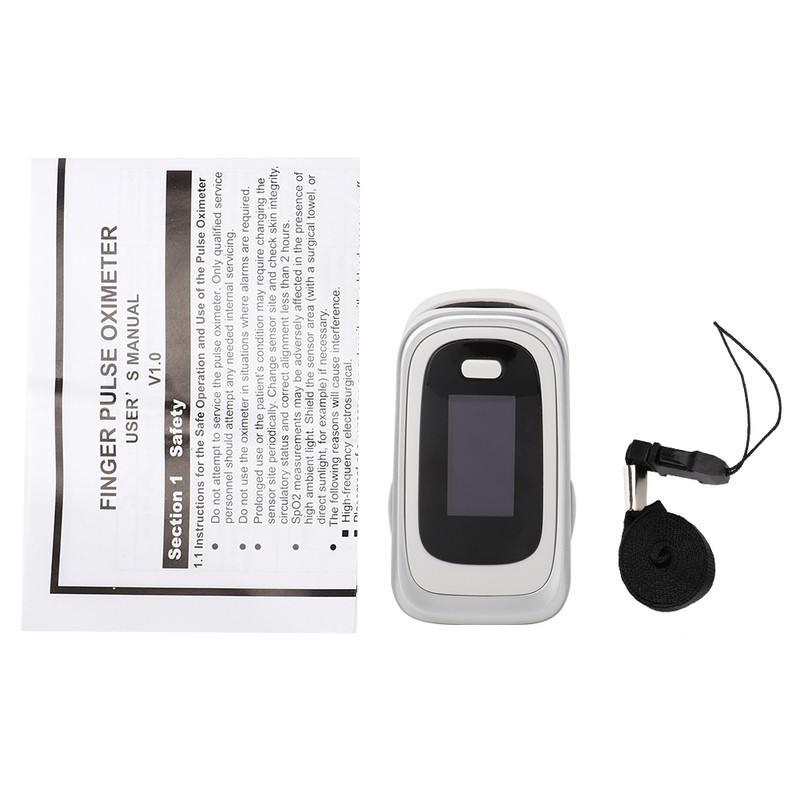 Finger Pulse Oximeter SPO2 PR PI RR Monitoring Blood Oxygen