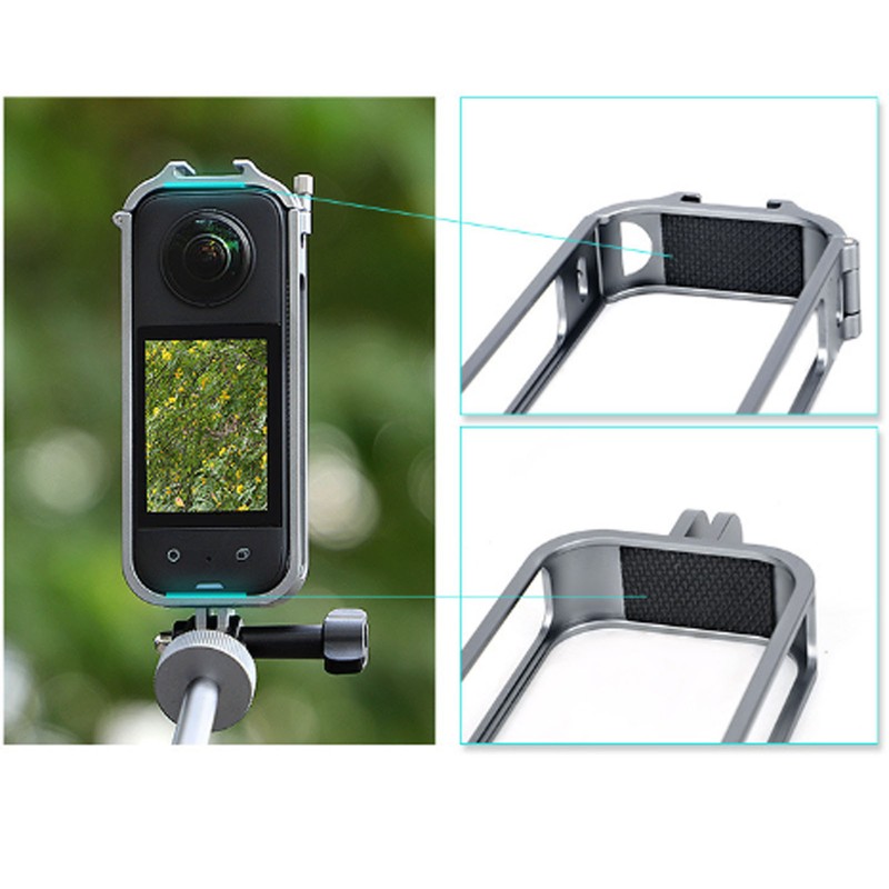 Action Camera Protective Frame Aluminum Alloy Multiple Expansion with Top