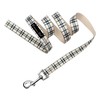 Parisian Pet Dog Leash - Scottish Khaki Plaid 4Ft Heavy