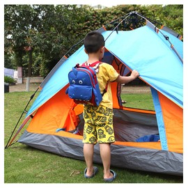 Yodo 3-Way Convertible Playful Insulated Kids Lunch Boxes Carry Bag / Preschool Toddler Bag for Boys Girls, with Quick Access front Pouch for Snacks, Shark