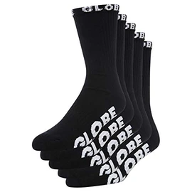 Globe Blackout 5 Pair Men's Socks, Black, FR: M (Manufacturer Size: 7-11)