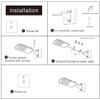 Gebosun 200W AC Powered Street Light & Flood Light, with