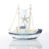 com-four® Maritime Decorative Sailing Ship Boat in Distressed Look Wooden