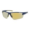 Timberland Men's TBA9274 Polarized Rectangular Sunglasses, Matte Blue, 74mm