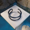 Tiny Black Fake Double Hoop Nasenring – Faux Spiral Nasenring