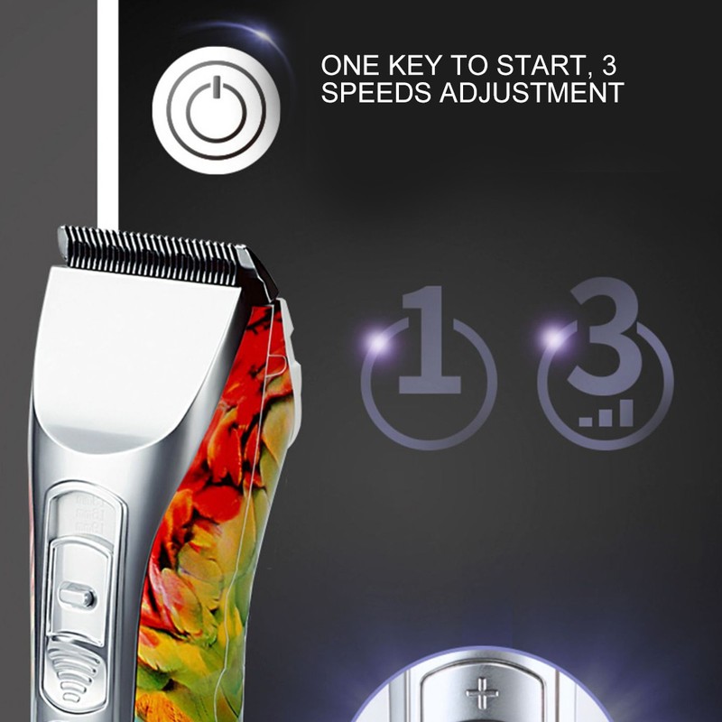 Professional Electric Hair Clipper Rechargeable Adjustment Hair Trimmer Haircutting Machine