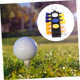 Outanaya Complete Golf Kit: 12 Tees Markers Divot Tool Pencil Keychain for Convenience Random Style