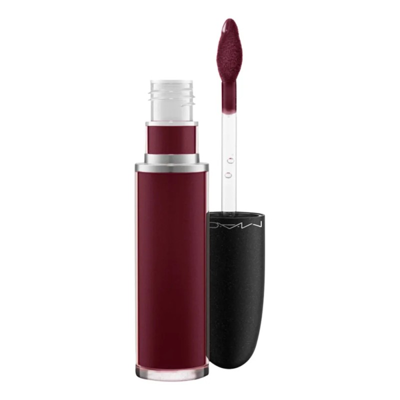 Labial Lquido MAC Retro Matte High Drama Rojo Mate Supremo