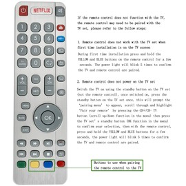 ALLIMITY DR0337 Remote Control Replacement for Sharp Aquos 3D TV LC-43CUG8052E LC-43CUG8062E LC-49CUG8052E LC-49CUG8062E LC-55CUG8052E LC-55CUG8062E LC-65CUG8052E LC 65CUG865062E