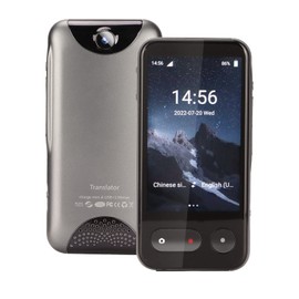 Dispositivo Traductor de Idiomas, Intérprete de Voz Instantáneo Bidireccional Portátil 138 Idiomas en Tiempo Real, con Bluetooth, Pantalla Táctil de 4.0", Compatible con Voz Y Fotos, en Línea o Fuera