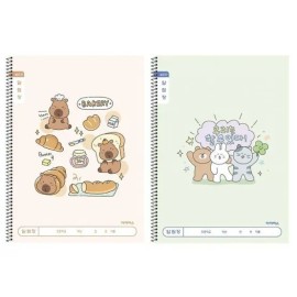 국내산 초등학생 저학년 알림장 10권 넓은칸 스프링 노트 공책 랜덤발송 Domestic Primary School Low Grade Notification Book 10 Packs Wide Column Spring Notebook Random Shipment