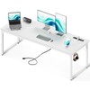 Coleshome 71 Inch Computer Desk with USB Ports, Large Office