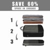 Eono Compression Packing Cubes, Luggage Organiser Set, Extensible Suitcase Organiser,