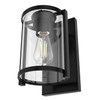 Hunter - Astwood 1-Light Matte Black, Small Sconce Light, Dimmable,