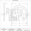 The Rusty Bolt Shop 19mm, Internal Circlip, Carbon Steel, Retaining
