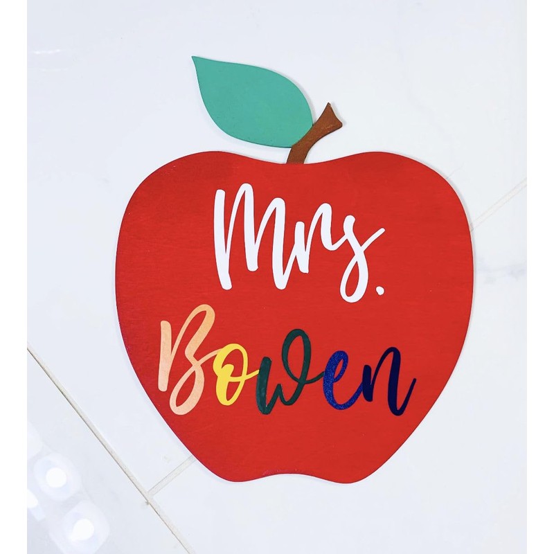 Unfinished Wood Apple Shape | DIY School Teacher Craft |