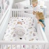 GRSSDER Soft Muslin Crib Sheet 1 Pack, 100% Cotton Crib