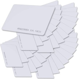 50Pcs 125Khz RFID Cards by UMTMedia® - EM4100 TK4100 Contactless Proximity Smart Card ID Entry Access Control Read Only