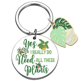 QUIHUD Gifts For Gardeners Woman Gifts For Plant Lovers Plant Lovers Gift Ideas Mothers Day Gifts Garden Plant Lady Mom Gifts Plant Keychain