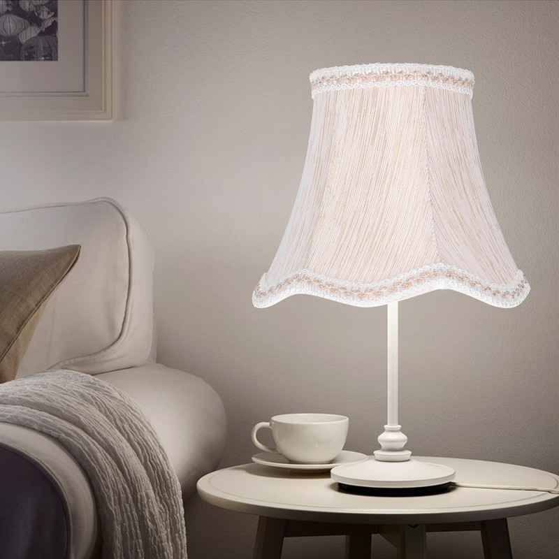 6Pcs European Style Lampshade Cloth Lamp Shade Chandelier Wall Light