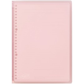 Maruman F020-38 Kurufit Loose Leaf Binder, B5, 26 Holes, Light Pink