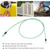 Bicycle Security Cable Lock, Double Loop Stainless Steel Wire, External