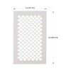 Delux Arts Mermaid/Fish Scale Stencil, Reusable, Washable, and Durable Polyester