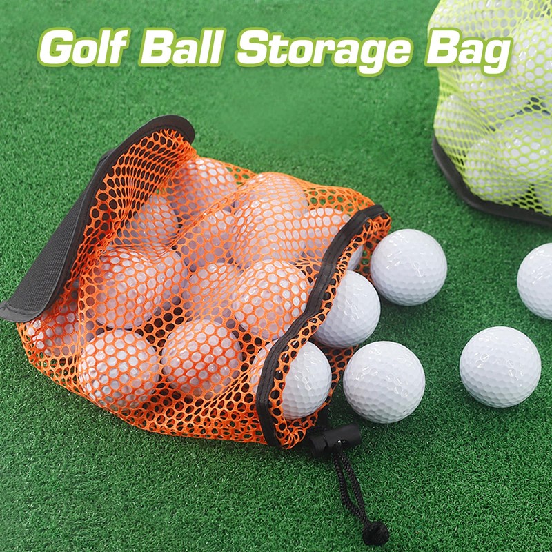 2 PCS Golf Ball Bag, Golf Ball Storage Bags with