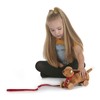Ragtales RT501 Wooster Wooden Pull-Along Daschund Dog Soft Toy, Red