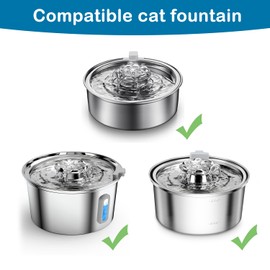 Cat Water Fountain Filters, Cat Fountain Replacement Filters for 2.0L/67oz Automatic Pet Water Dispenser,Pet Water Fountain Replacement Filters Package