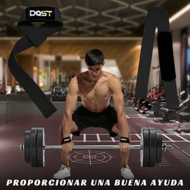 Straps para Gym, Correas de Fitness, Se Utiliza para Proteger Los Protectores de Muñeca y Proporcionar Fuerza de Tracción, Adecuado para Hombres, Mujeres, Gimnasio, Levantamiento de Pesas, Culturismo