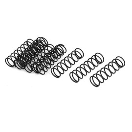 TOP-VIGOR 10Pcs Compression Spring, 1.2mm Wire Dia, 16mm OD, 50mm Free Length Dual Extended Durable Dual Hook Tension Spring for Furniture Screen Doors Repair Projects