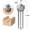 SpeTool 3/8" Radius Point Cutting Rounover Router Bits 1/2 Inch