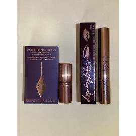 Charlotte Tilbury Matte Long-Lasting Lipstick Pillow Talk2 & Mascara Black Vinyl