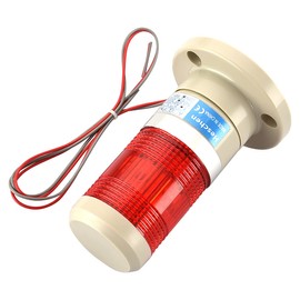 Heschen LED Warning Light Tower Signal Light Continuous Light 220 VAC Red 2 Wires