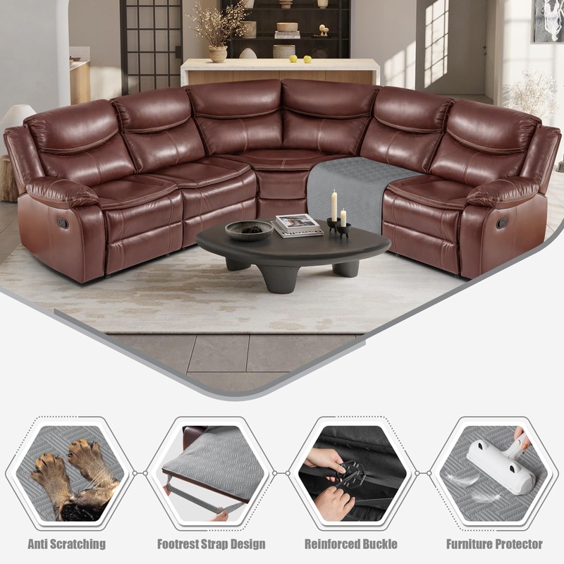 KinCam Waterproof Recliner Sectional Couch Covers, Oversized Reclining Sofa Covers