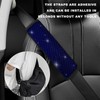 NYTKL 2 PCS Bling Car Seat Belt Covers, Soft Leather